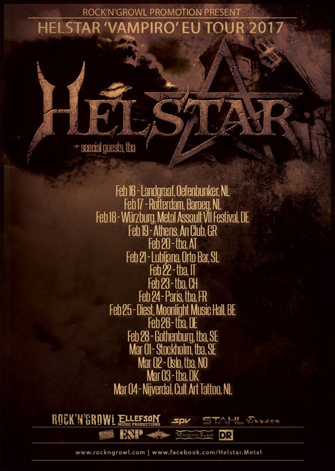 Helstar European Tour 2017
